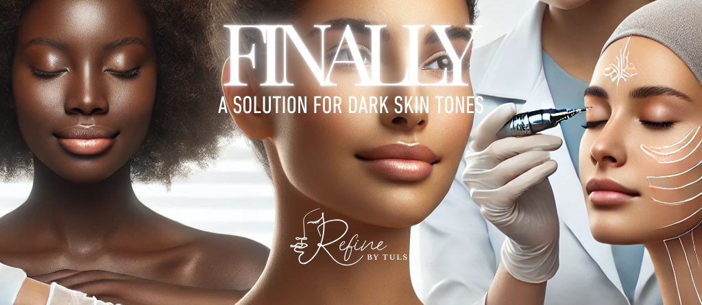 Treatments for Dark Skin Tones with Aerolase at Refine by Tulsi Med Spa in Chicago